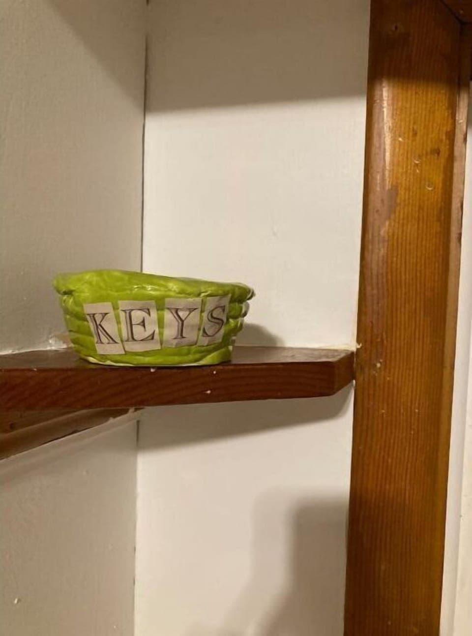 the keys are in the kitchen 