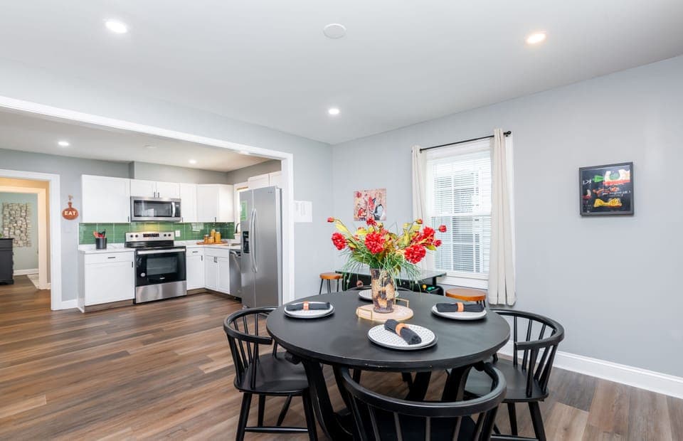 The homes open concept layout makes entertaining easy and natural.