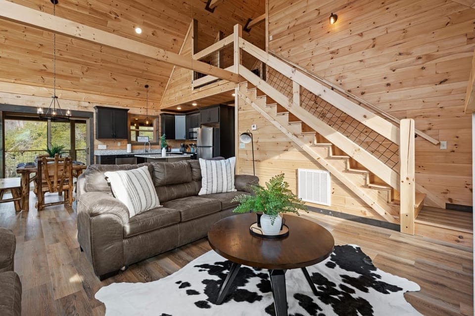 Head upstairs and you will find the entertainment area!