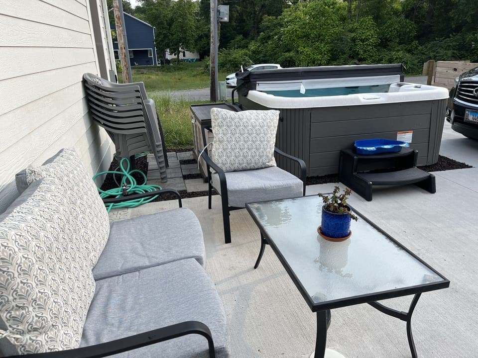Back yard deck furniture 