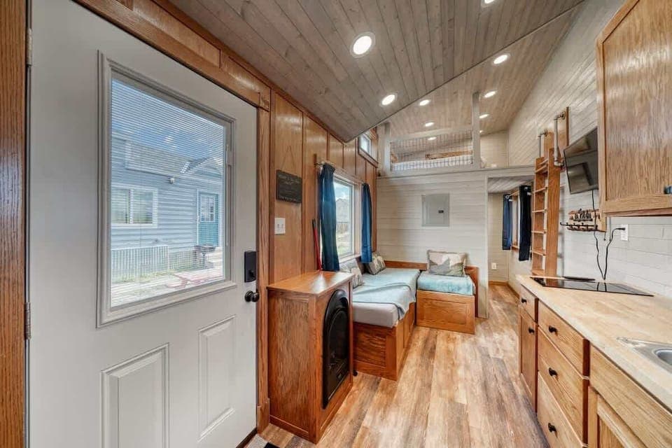 View from the rear of the tiny house
