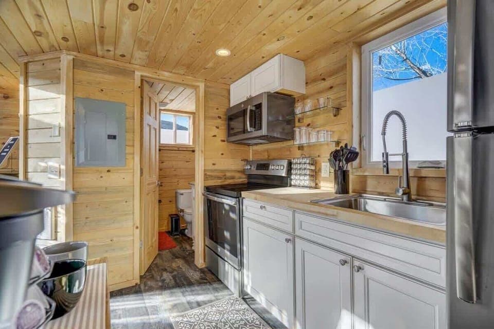 The tree house is equipped  with all kitchen basics you can think of!
