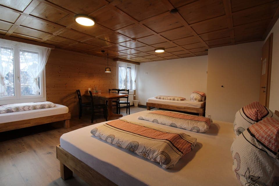 Basic Quadruple Room, Shared Bathroom, Mountain View | Soundproofing, free WiFi