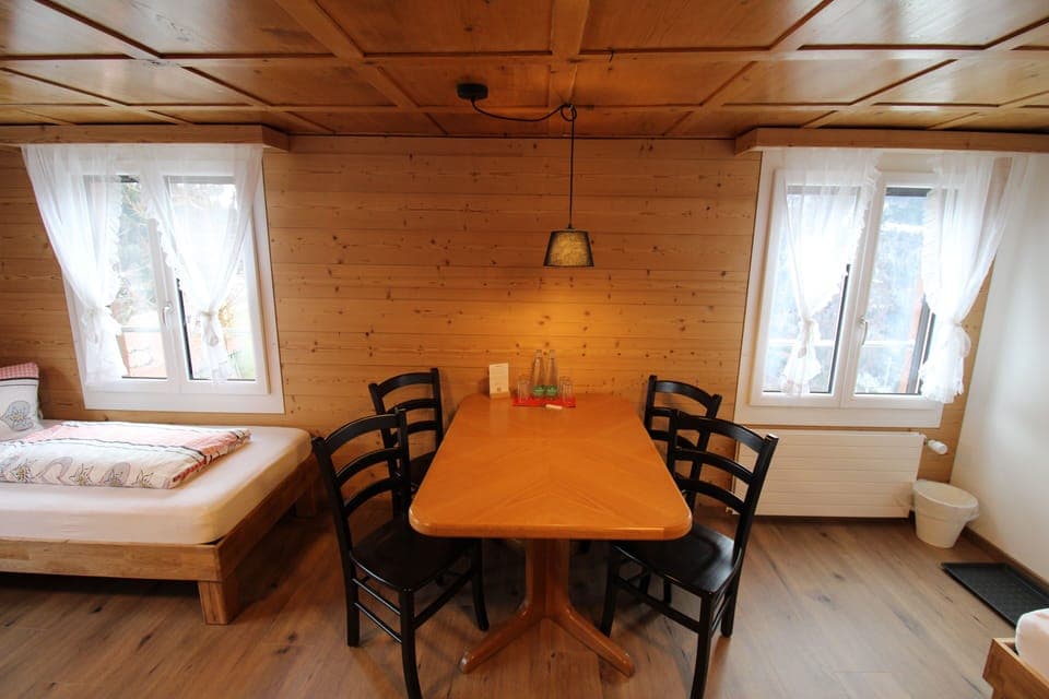 Basic Quadruple Room, Shared Bathroom, Mountain View | Soundproofing, free WiFi