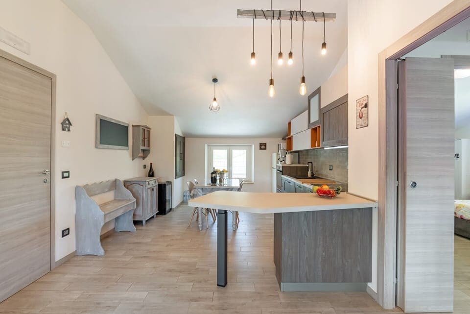 Apartment | Private kitchen | Electric kettle, highchair