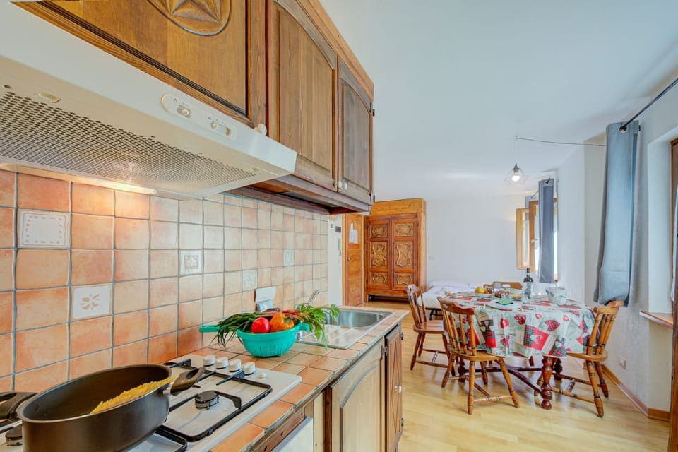 Kitchen and dining area