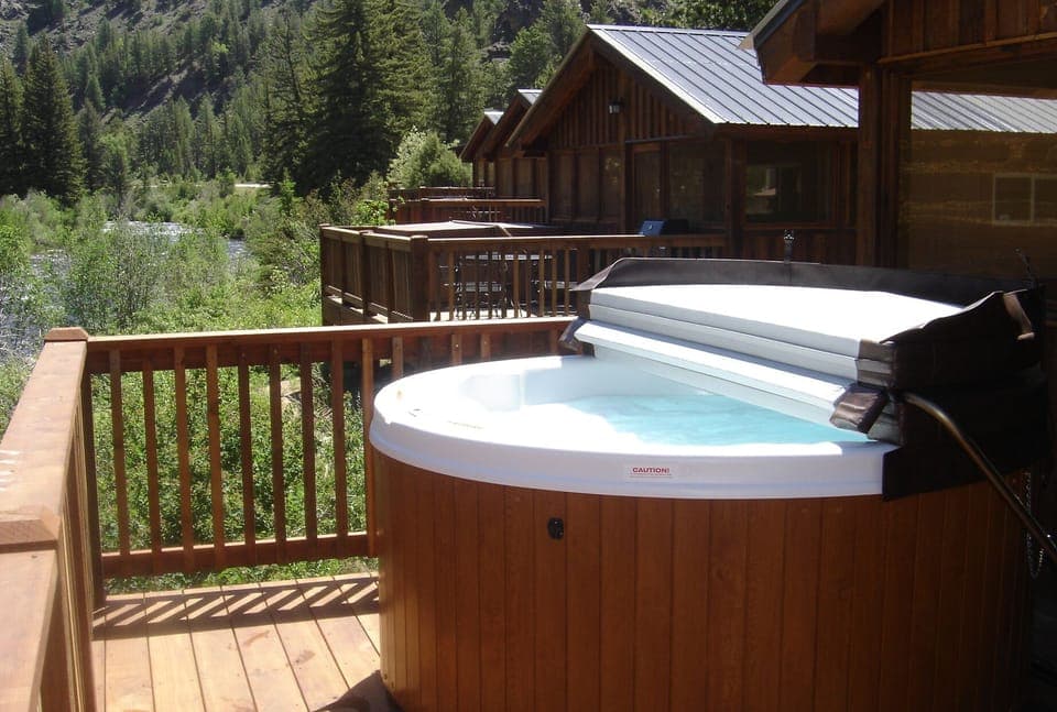 Summer hot tub
