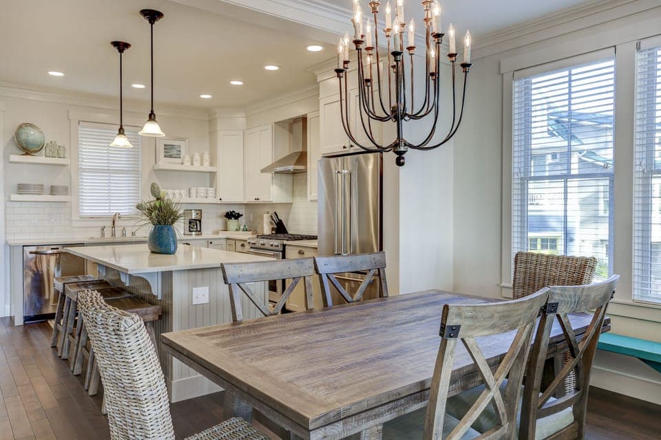 Enjoy meals in this beautifully designed dining space