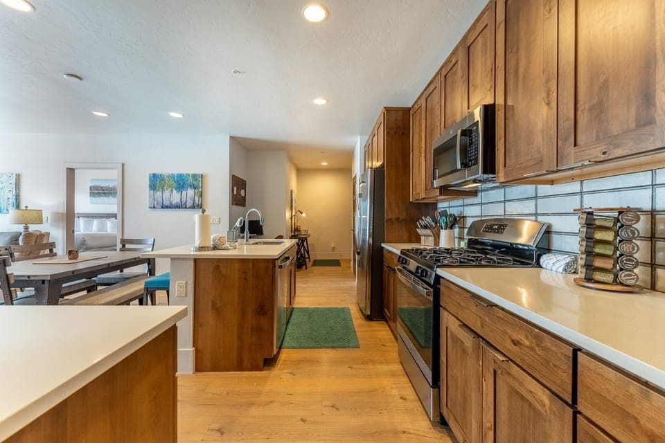 Full-size luxury kitchen.