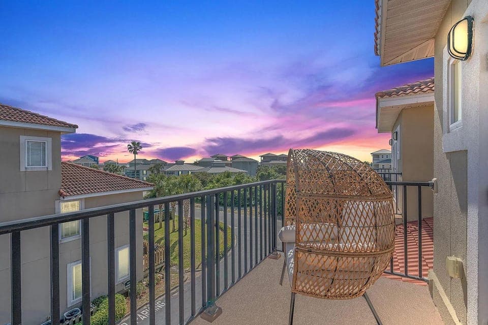 Sunset balcony views