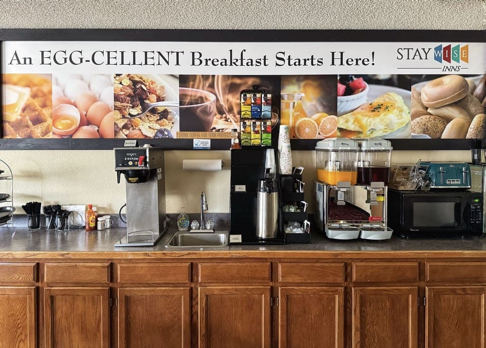Free daily cooked-to-order breakfast