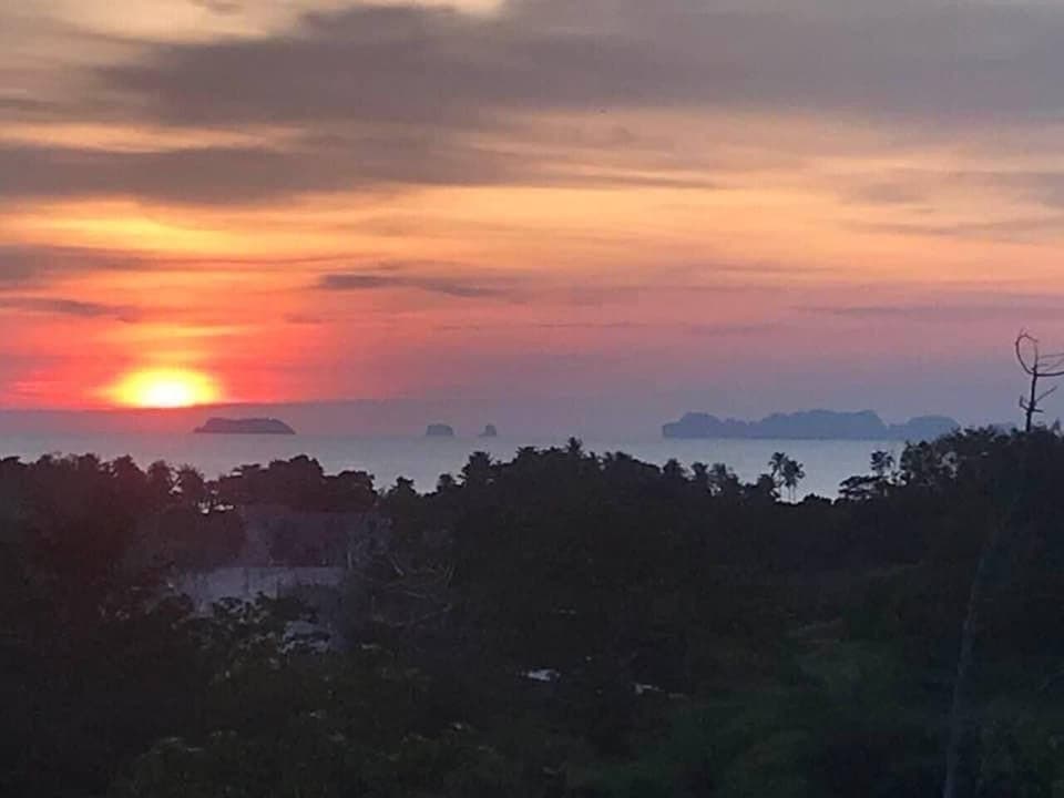 Sunset View of Phi Phi Leh Island where the movie "The Beach" was shot