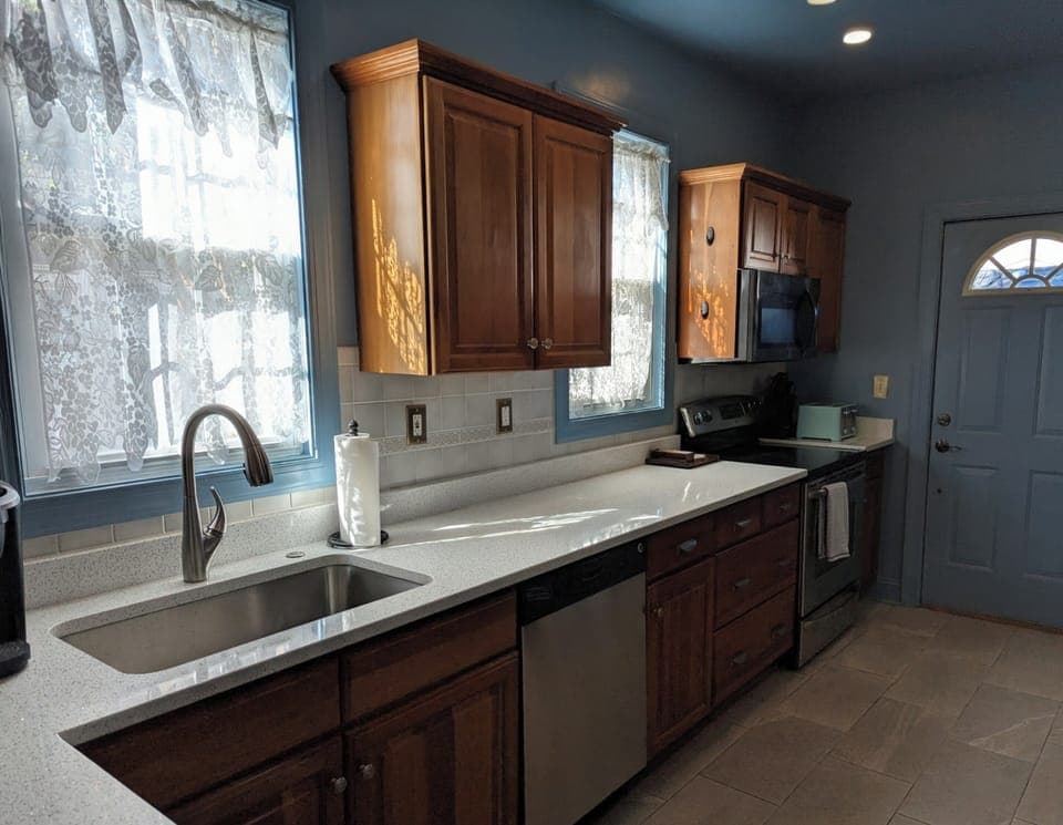 Fully stocked kitchen