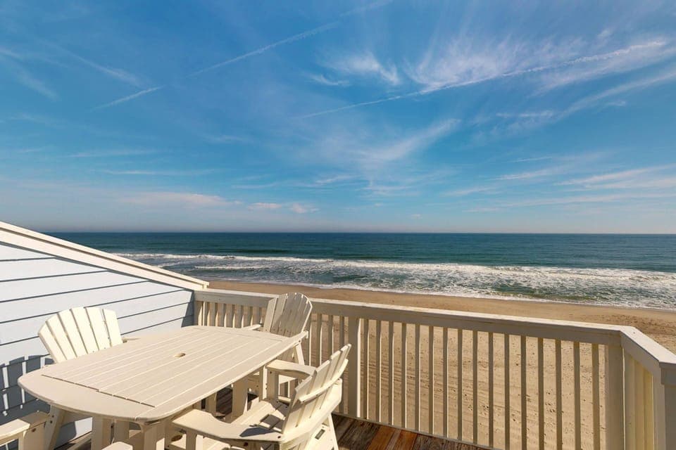 Enjoy the unbeatable view from the private deck