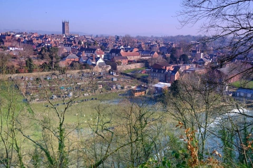 A view of Ludlow from Whitcliffe Common.
