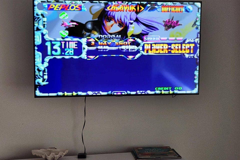 Play a classic video game on the console!