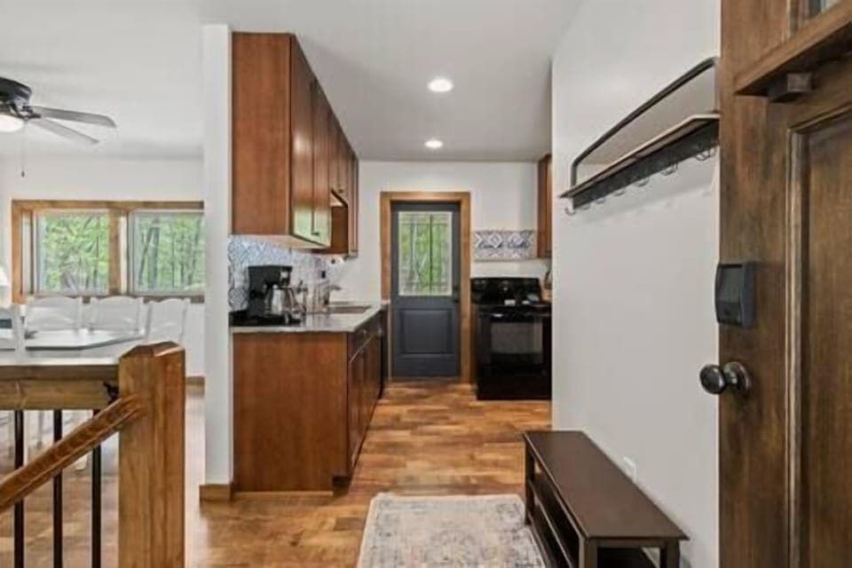 Your view as you enter the cottage