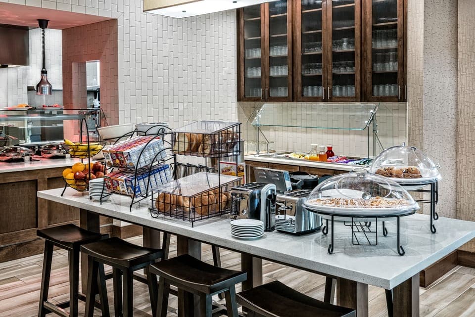 Free daily buffet breakfast