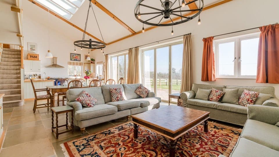 Living Area, The Old Barn, Bolthole Retreats