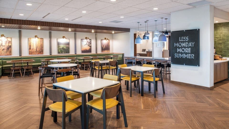 Free daily self-serve breakfast