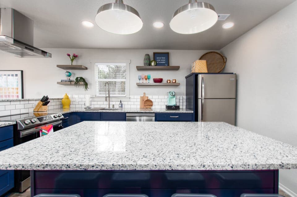 Kitchen with island seating