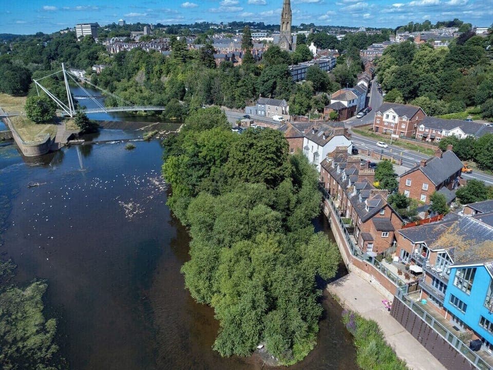 balcony, landmark view, river view, aerial view