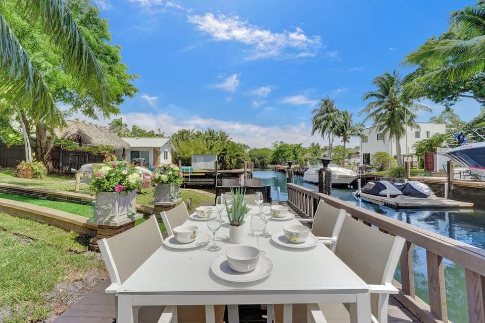 Enjoy the perfect sunset snack or morning coffee on the water