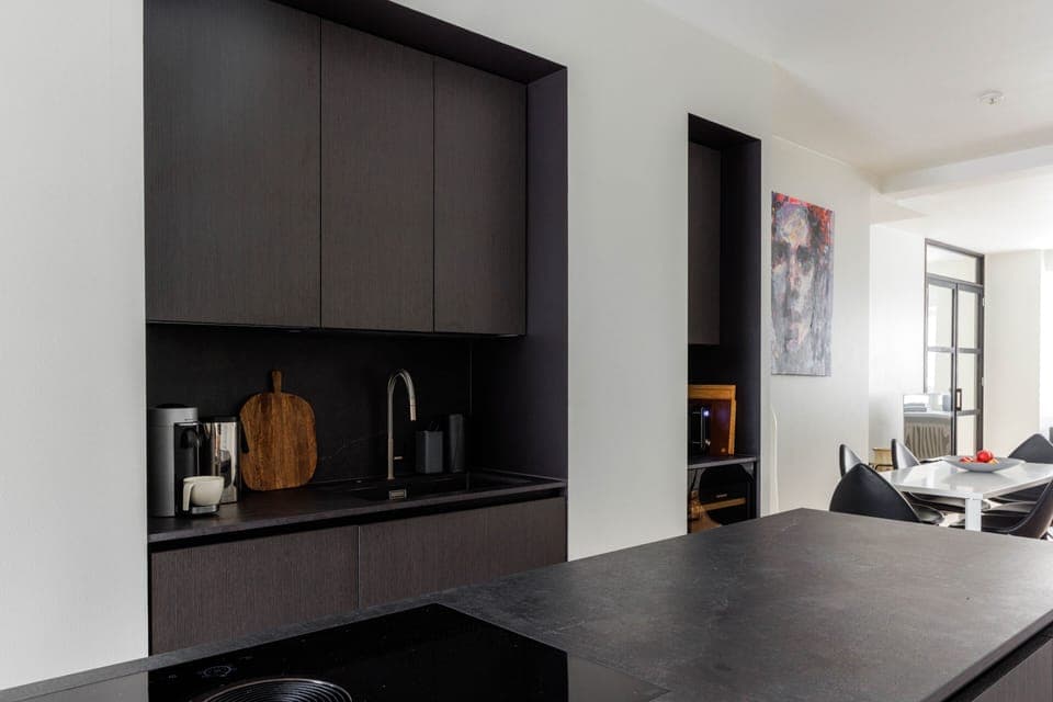 Superior Apartment | Private kitchen | Fridge, oven, stovetop, dishwasher