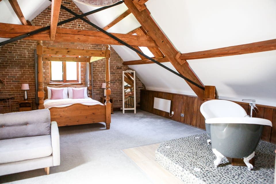 Honeymoon Room | Premium bedding, individually decorated, individually furnished, desk