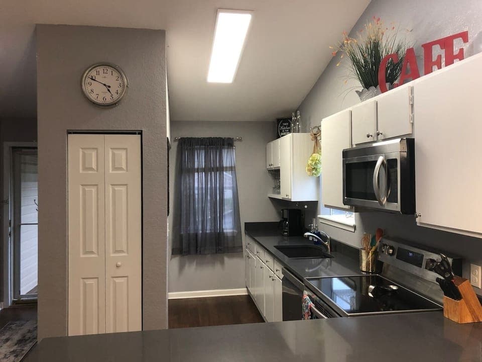 A dining space ideal for family meals or quick bites.