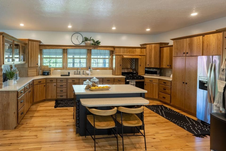 Cook up your favorites in the spacious and fully furnished kitchen.