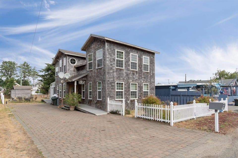 Driveway fits two vehicles