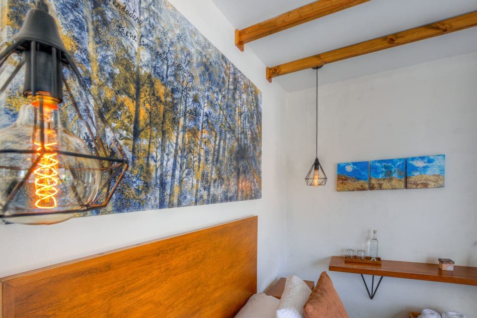 Suite with a panoramic view to the Tepozteco mountain | 1 bedroom, hypo-allergenic bedding, individually decorated