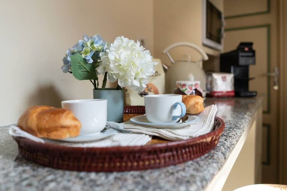 a sweet breakfast in the kitchen