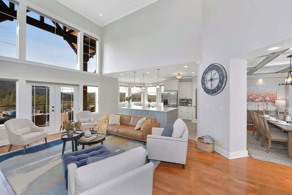 Incredible open plan living on the main floor.