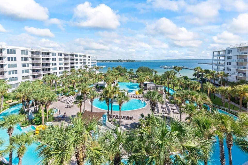 Enjoy the views in the morning and the lights at night.