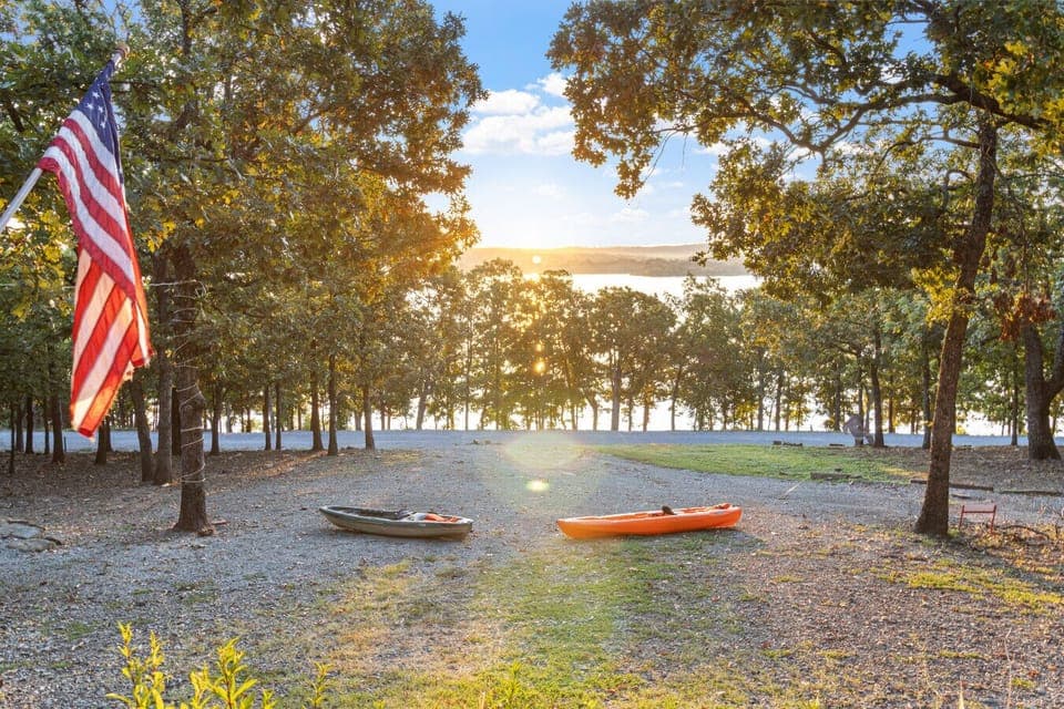 Sunrise view from the porch