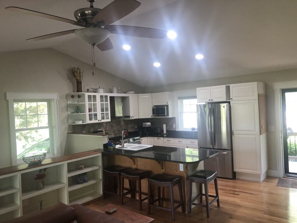 kitchen from living area