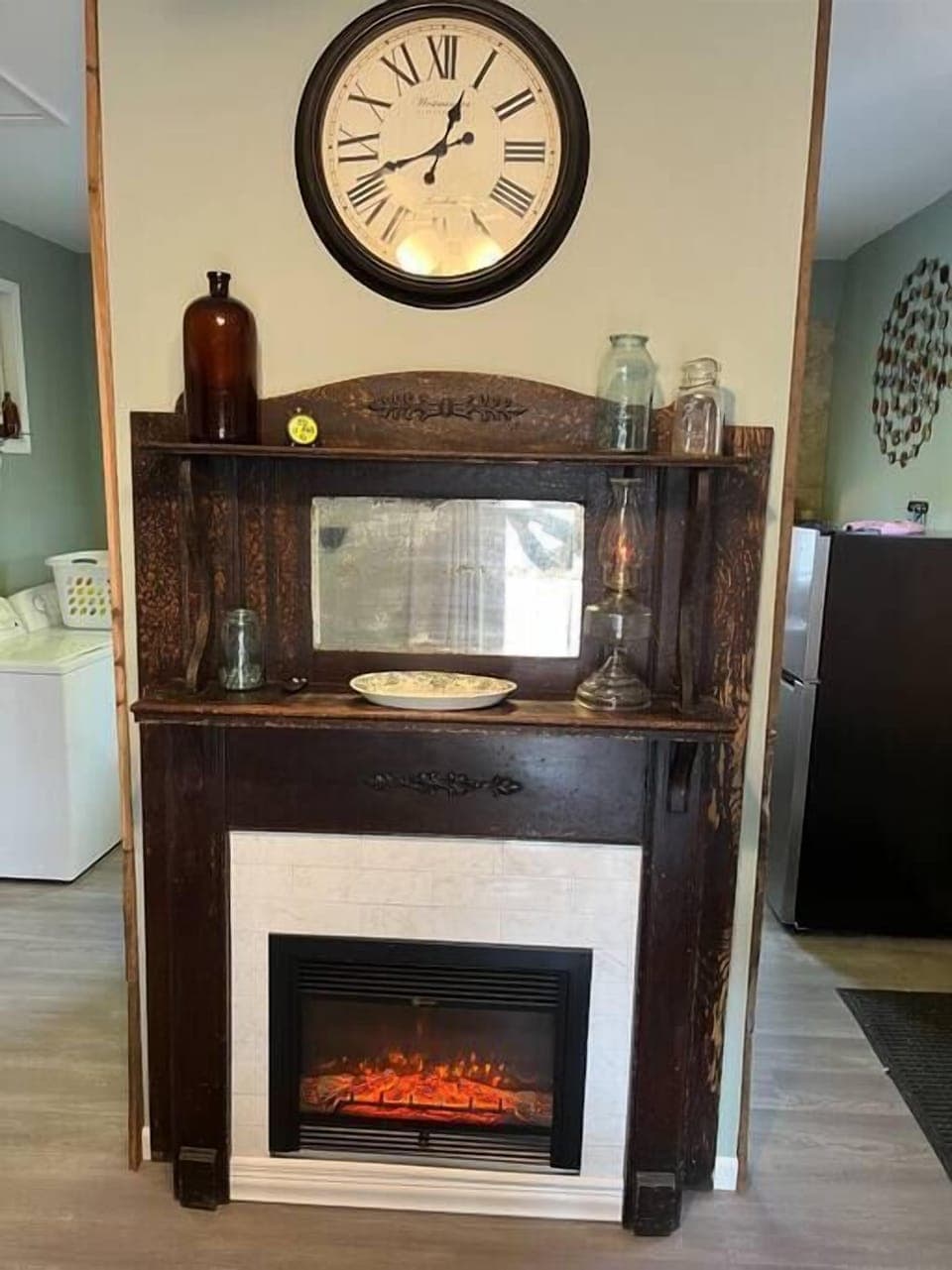 A little antique touch. Working heat or just turn it on for looks!