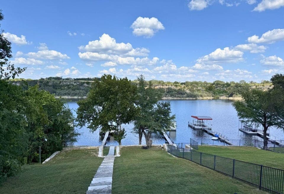 Wake up to direct lake access and private dock on Lake Travis in Spicewood
