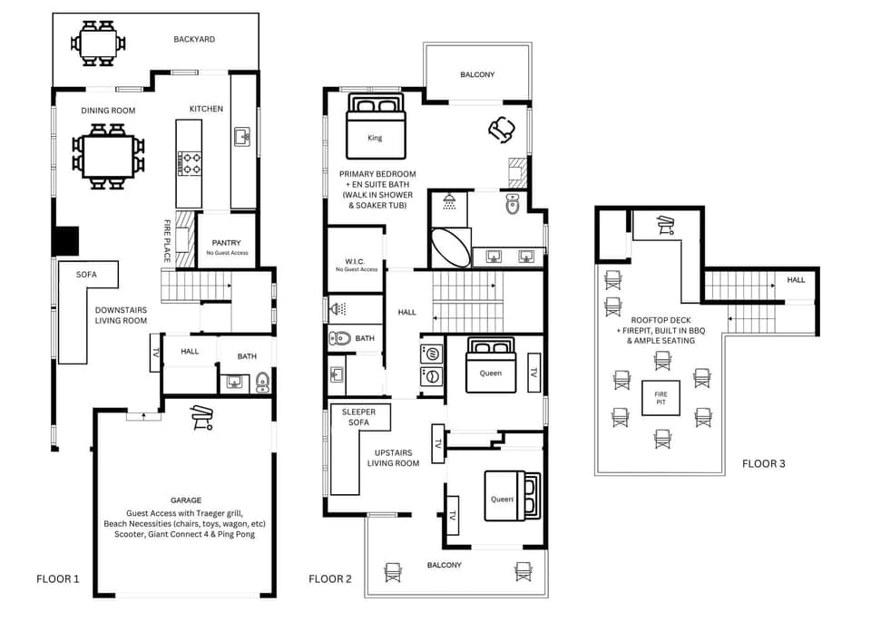 Layout of the home.