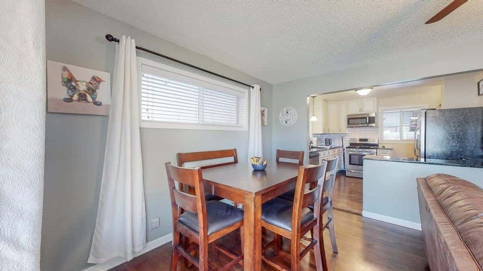 Bright dining area