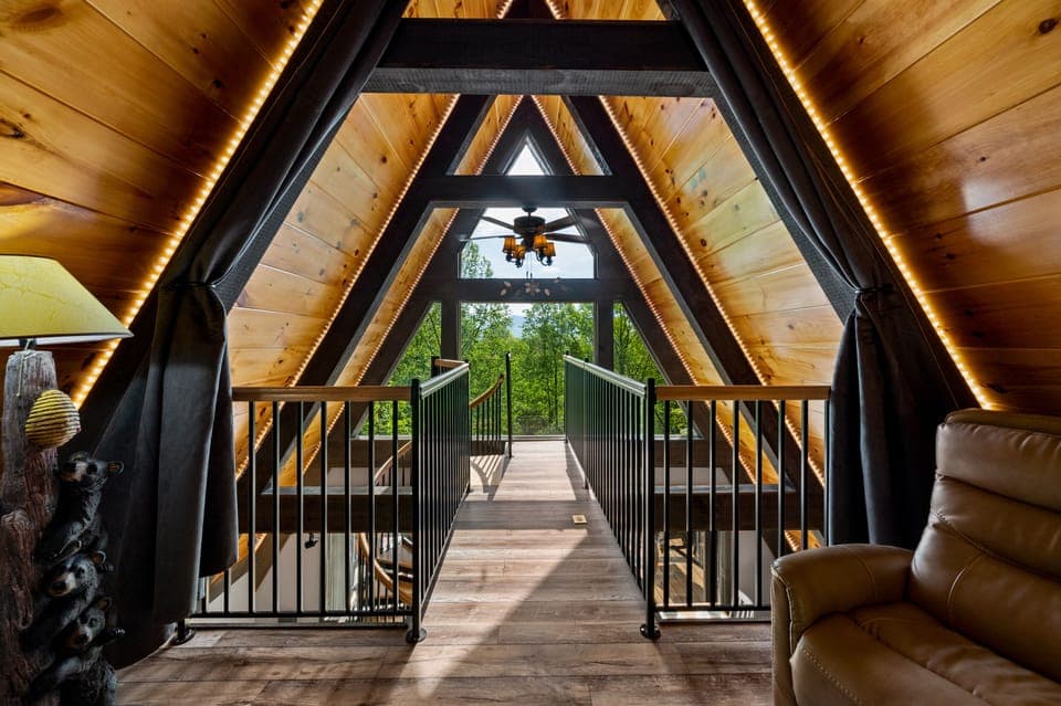 Upstairs Loft view from King Suite