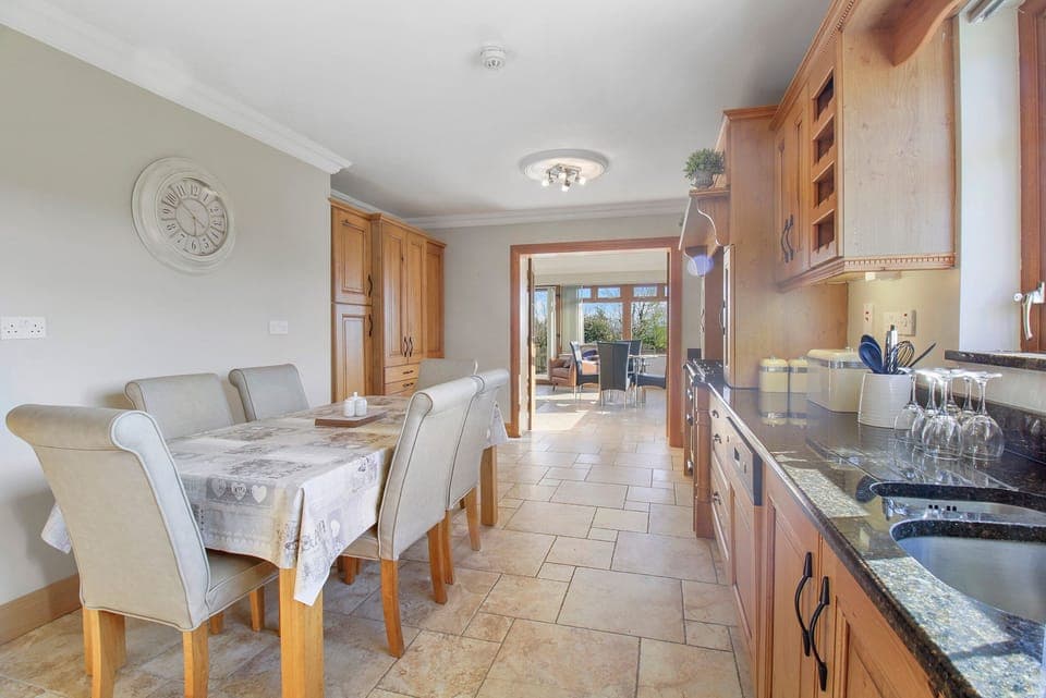 Fridge, dishwasher, electric kettle, toaster