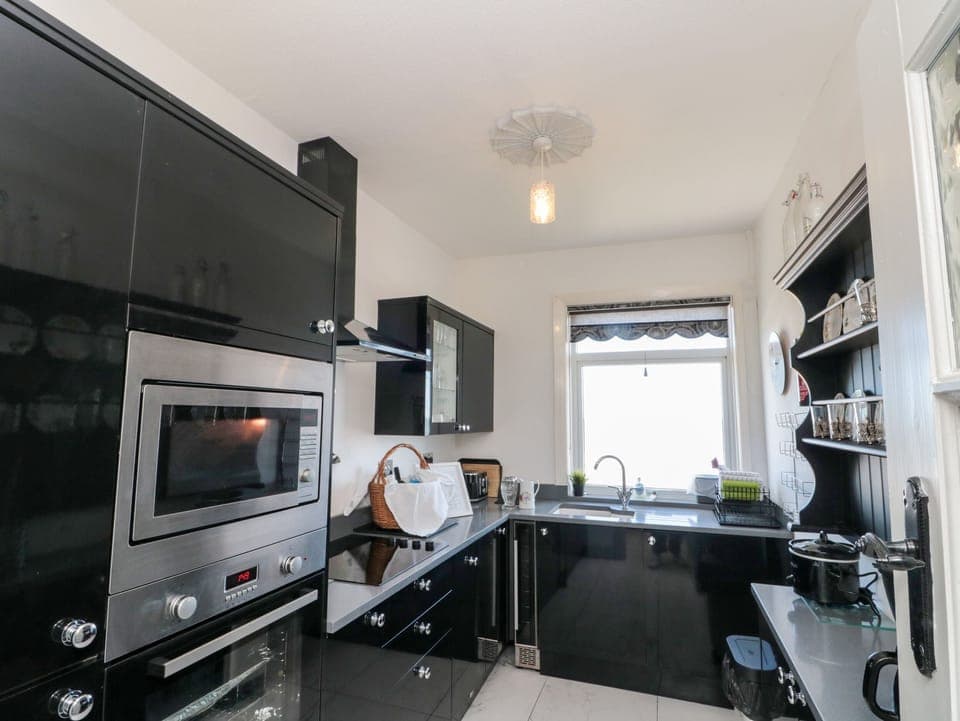 Fridge, dishwasher, electric kettle, toaster