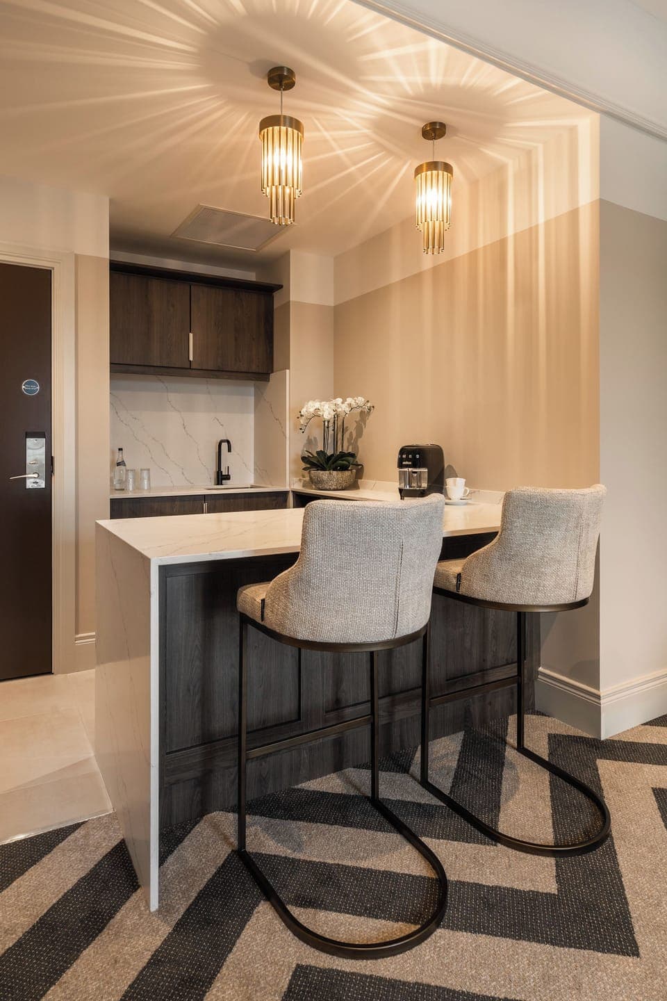 Signature Suite | In-room safe, individually decorated, desk, laptop workspace