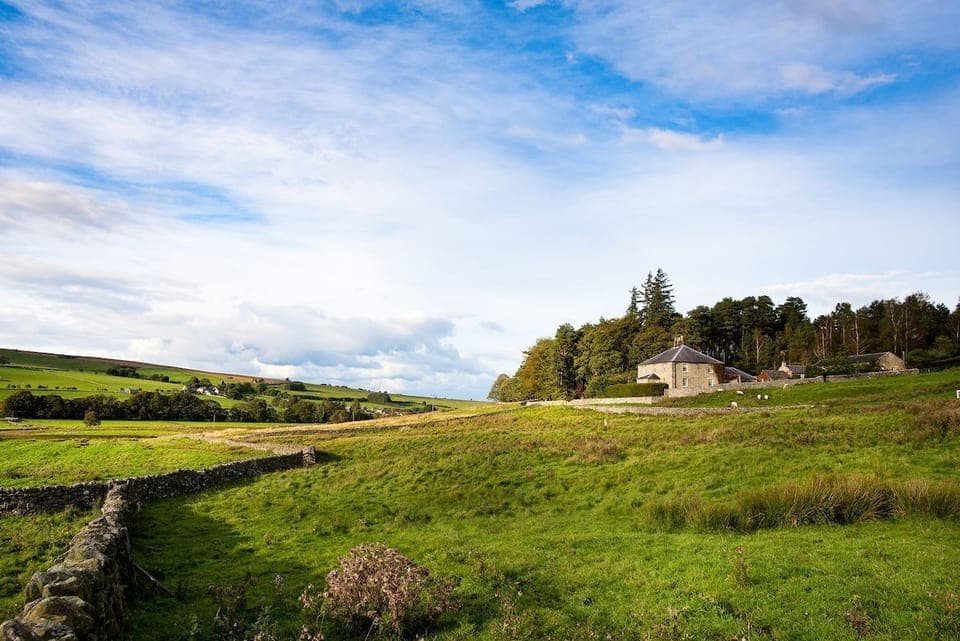 Broadgate House - the house surrounded by Northumbrian countryside