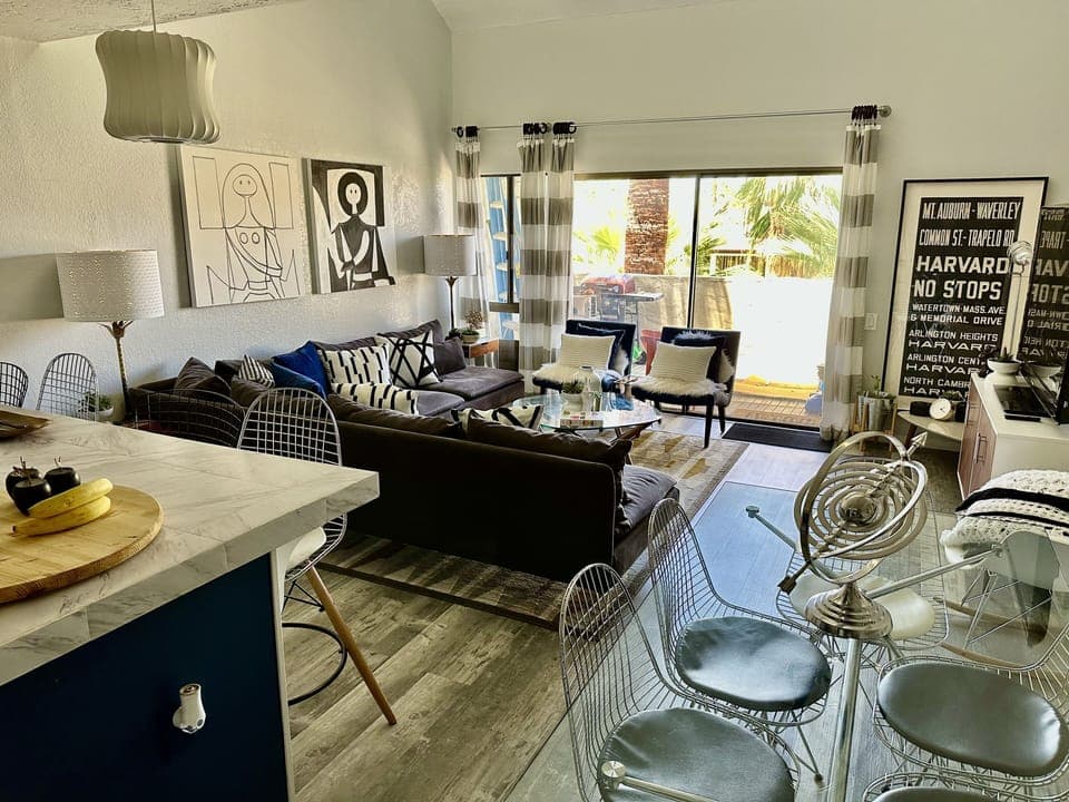 Fully Furnished! Tasteful modern design! Mid Century Modern Unit! 