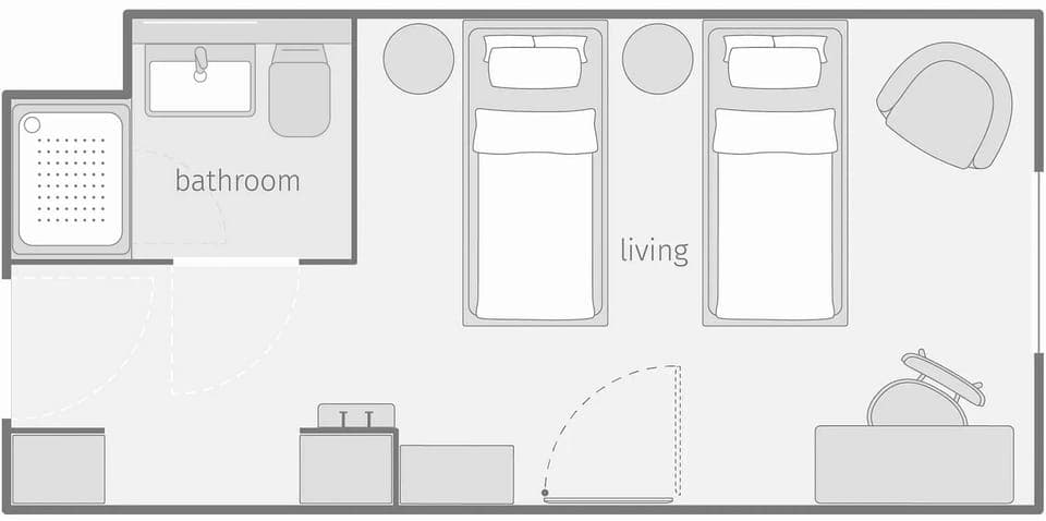Classic Twin | Floor plan
