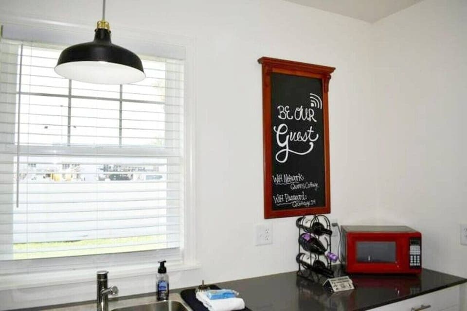 Relax with a bottle of wine for purchase as soon as you set down your bags!